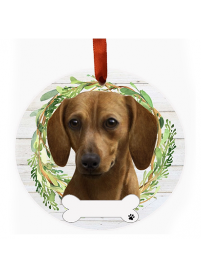 Dachshund Ceramic Ornament